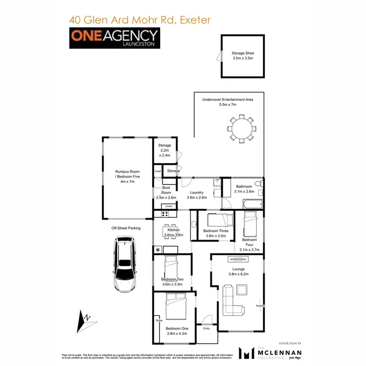 Floorplan of Homely house listing, 40 Glen Ard Mohr Road, Exeter TAS 7275