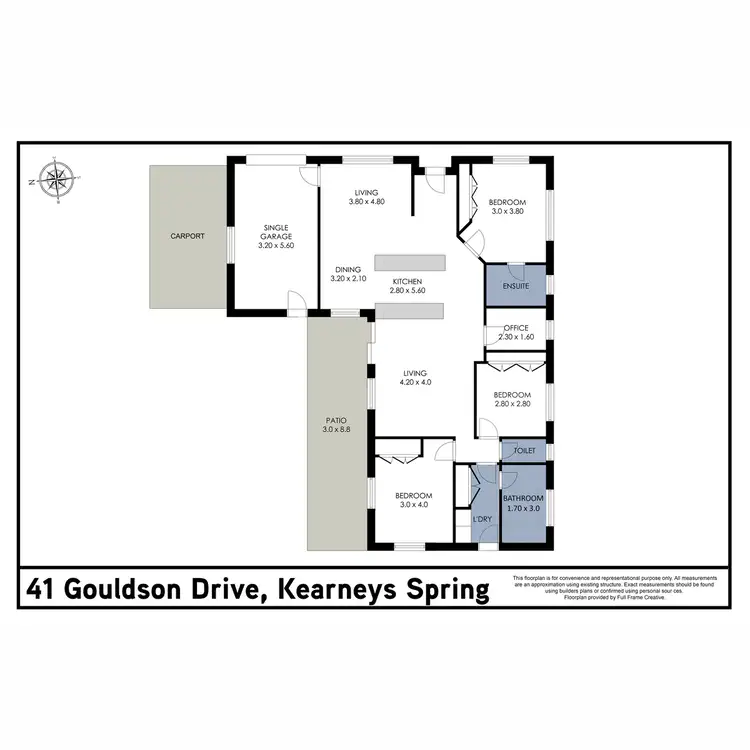 Floorplan of Homely house listing, 41 Gouldson Drive, Kearneys Spring QLD 4350