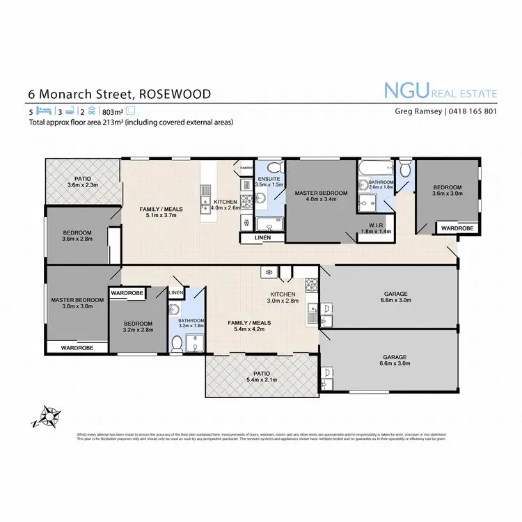 Floorplan of Homely house listing, 1 & 2/6 Monarch Street, Rosewood QLD 4340
