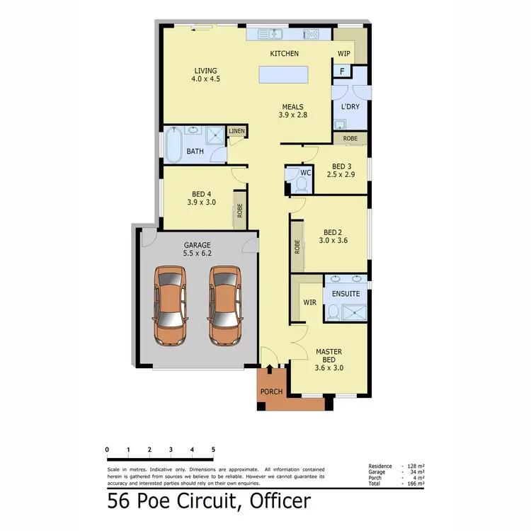 Floorplan of Homely house listing, 56 Poe Circuit, Officer VIC 3809