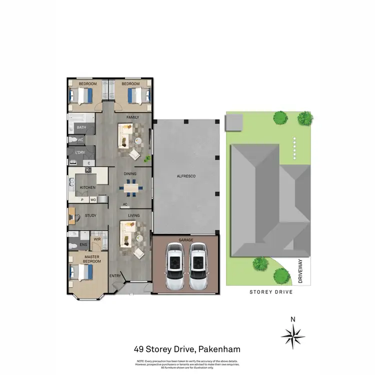 Floorplan of Homely house listing, 49 Storey Drive, Pakenham VIC 3810