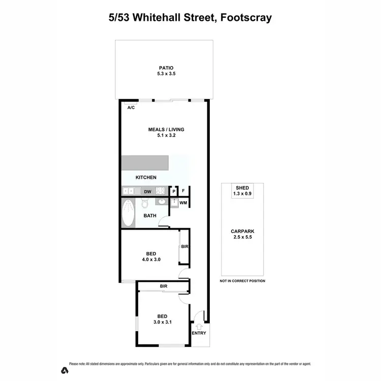 Floorplan of Homely unit listing, 5/53 Whitehall Street, Footscray VIC 3011