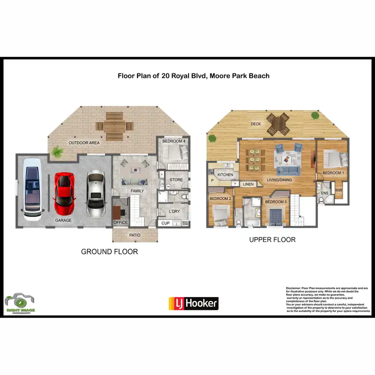 Floorplan of Homely house listing, 20 Royal Boulevard, Moore Park Beach QLD 4670