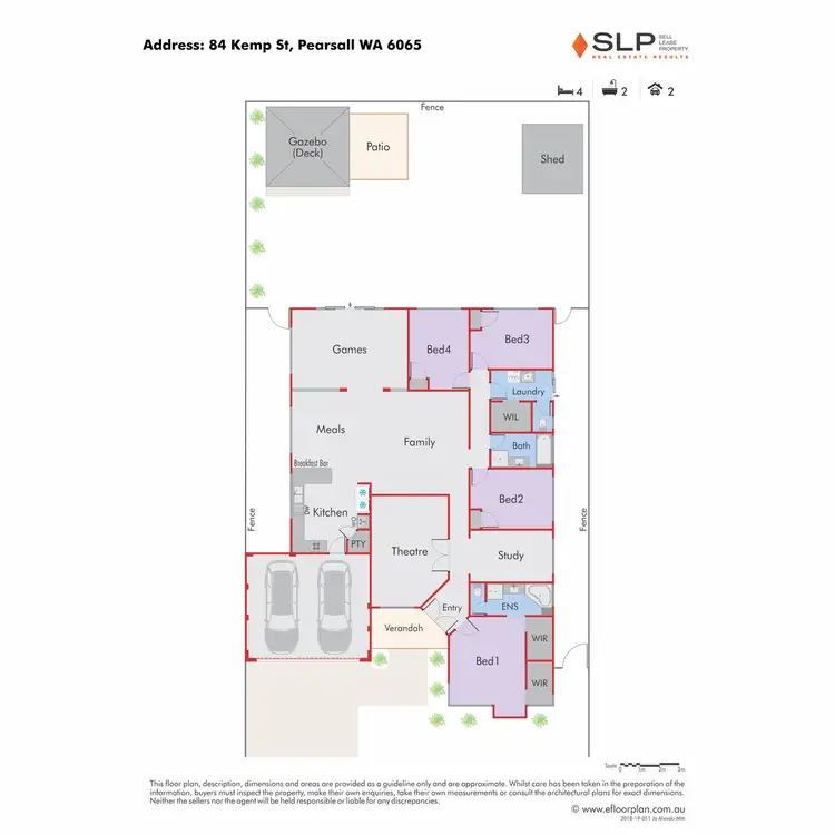 Floorplan of Homely house listing, 84 Kemp Street, Pearsall WA 6065