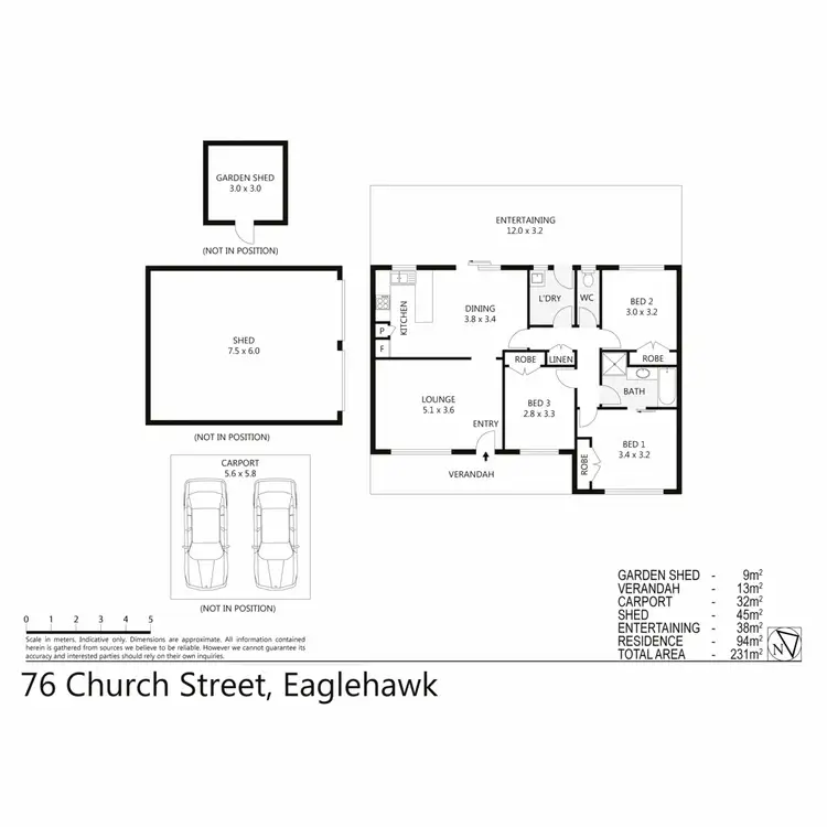 Floorplan of Homely house listing, 76 Church Street, Eaglehawk VIC 3556