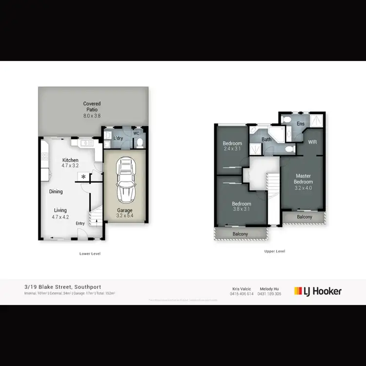 Floorplan of Homely townhouse listing, 3/19-21 Blake Street, Southport QLD 4215