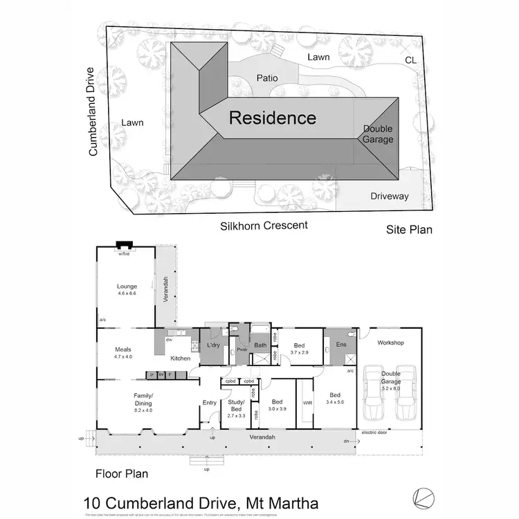 Floorplan of Homely house listing, 10 Cumberland Drive, Mount Martha VIC 3934
