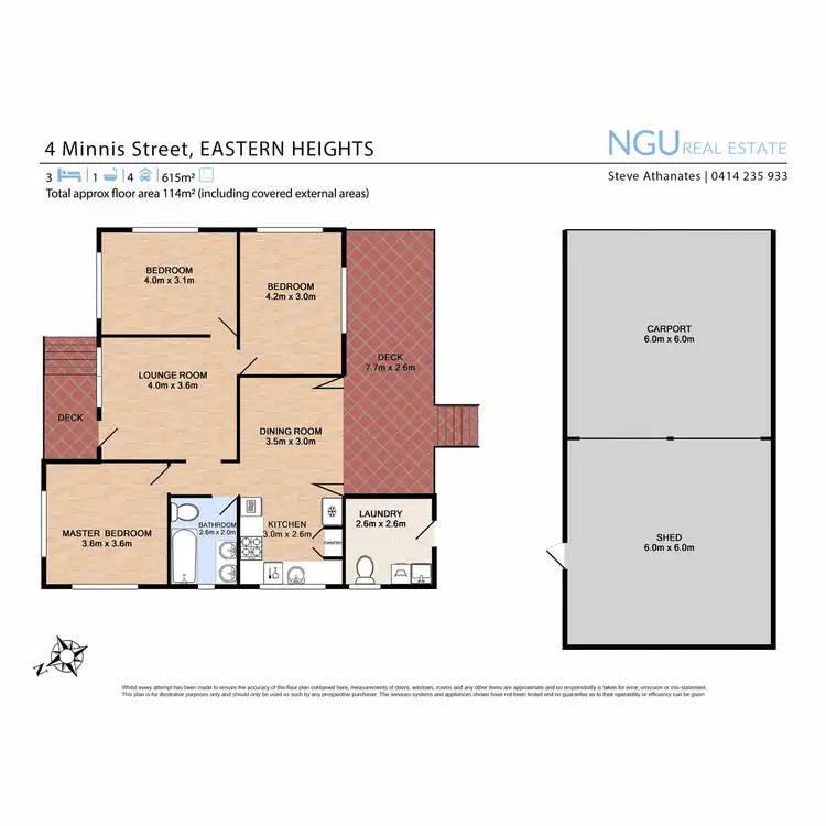 Floorplan of Homely house listing, 4 Minnis Street, Eastern Heights QLD 4305