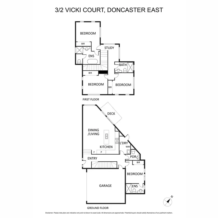 Floorplan of Homely townhouse listing, 3/2 Vicki Court, Doncaster East VIC 3109
