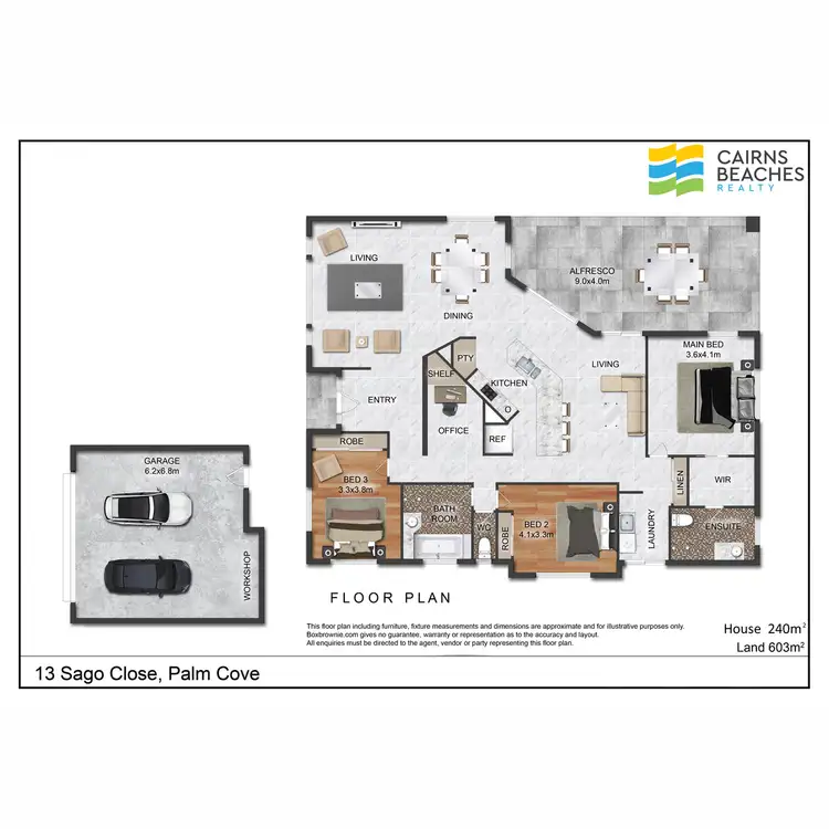 Floorplan of Homely house listing, 13 Sago Close, Palm Cove QLD 4879