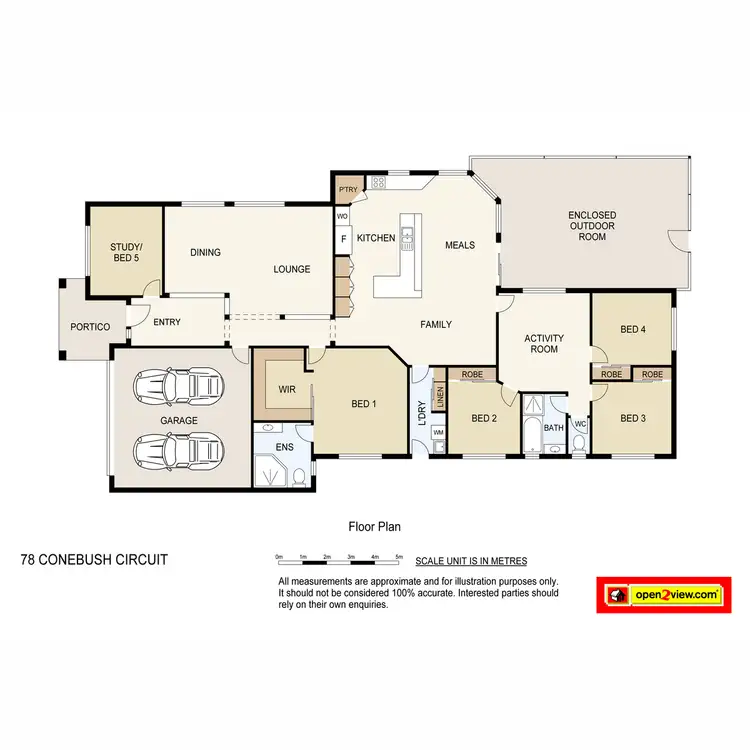 Floorplan of Homely house listing, 78 Conebush Circuit, Ormeau QLD 4208