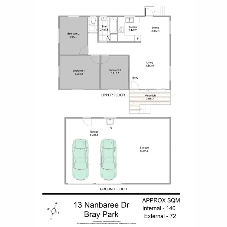 Floorplan of Homely house listing, 13 Nanbaree Drive, Bray Park QLD 4500