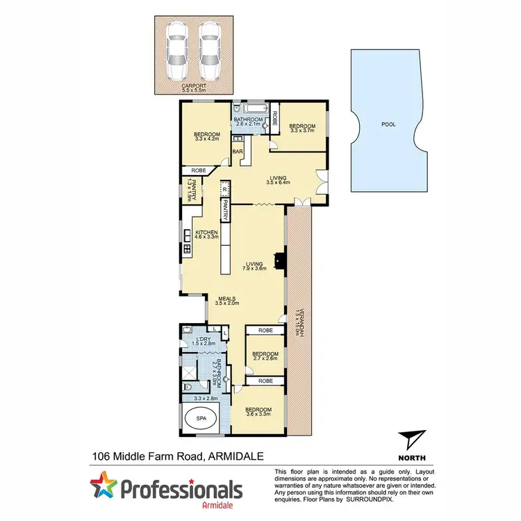 Floorplan of Homely house listing, 106 Middle Farm Road, Armidale NSW 2350