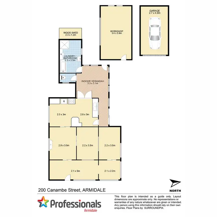 Floorplan of Homely house listing, 200 Canambe Street, Armidale NSW 2350