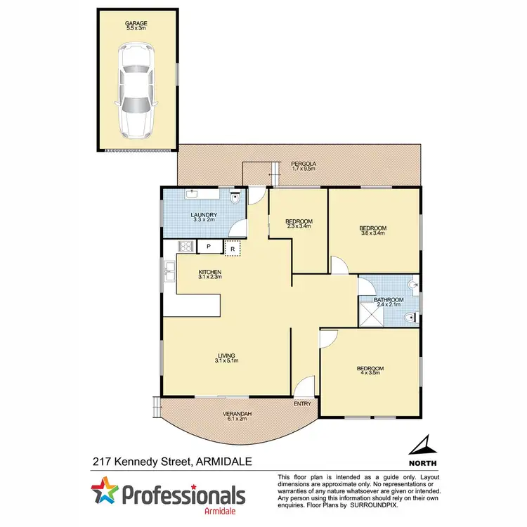 Floorplan of Homely house listing, 217 Kennedy Street, Armidale NSW 2350