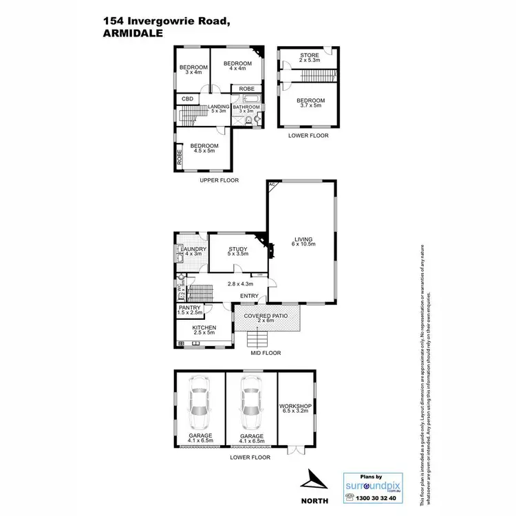 Floorplan of Homely rural property listing, 154 Invergowrie Road, Invergowrie NSW 2350