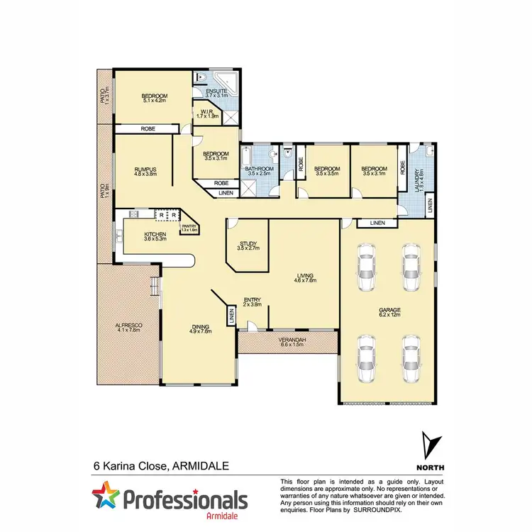 Floorplan of Homely house listing, 6 Karina Close, Armidale NSW 2350