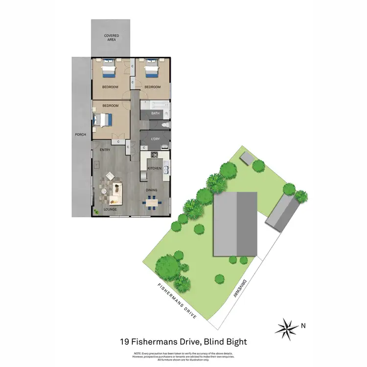 Floorplan of Homely house listing, 19 Fishermans Drive, Blind Bight VIC 3980