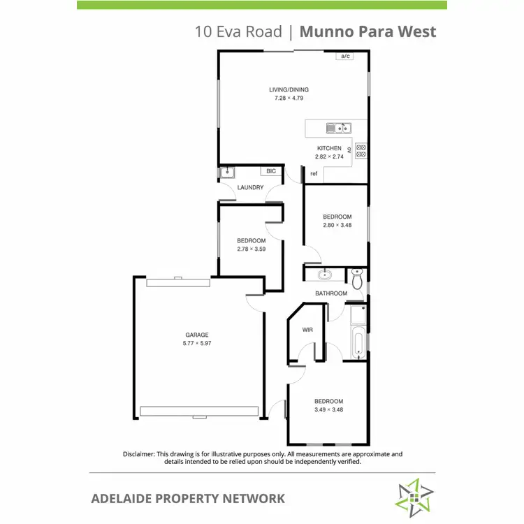 Floorplan of Homely house listing, 10 Eva Road, Munno Para West SA 5115
