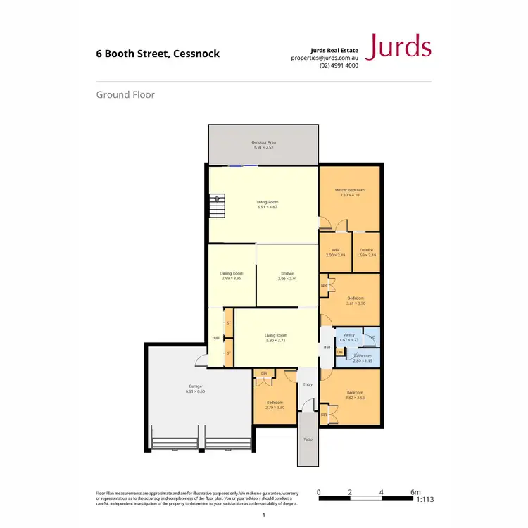 Floorplan of Homely house listing, 6 Booth Street, Cessnock NSW 2325