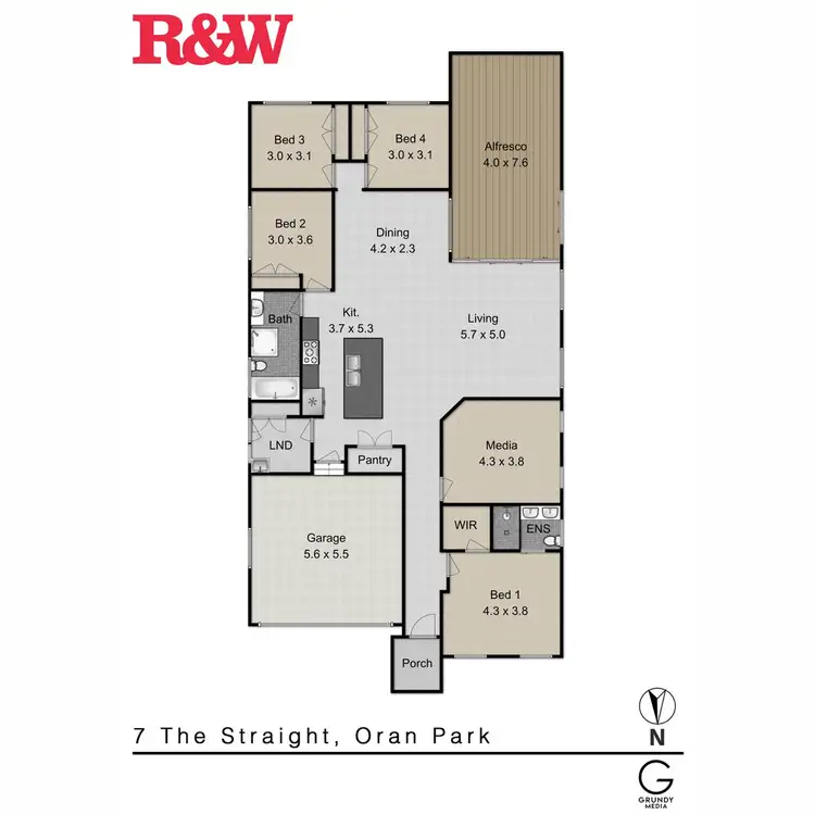 Floorplan of Homely house listing, 7 The Straight, Oran Park NSW 2570
