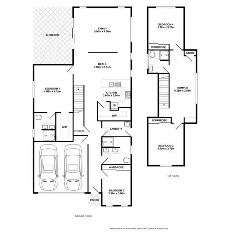 Floorplan of Homely house listing, 66 Hollows Drive, Oran Park NSW 2570