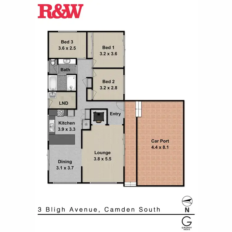 Floorplan of Homely house listing, 3 Bligh Avenue, Camden South NSW 2570
