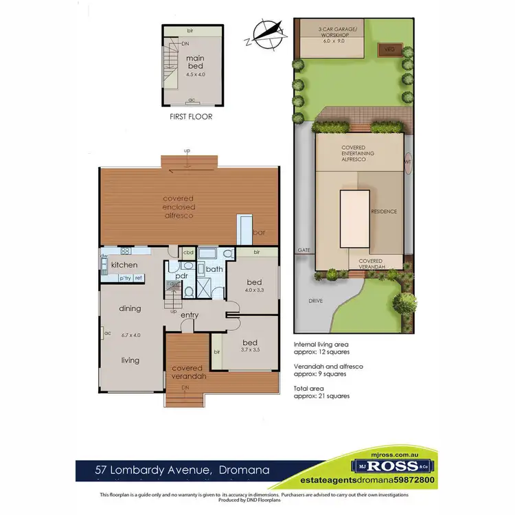 Floorplan of Homely house listing, 57 Lombardy Avenue, Dromana VIC 3936