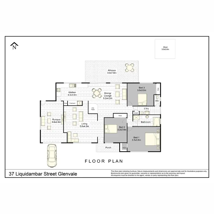 Floorplan of Homely house listing, 37 Liquidambar Street, Glenvale QLD 4350
