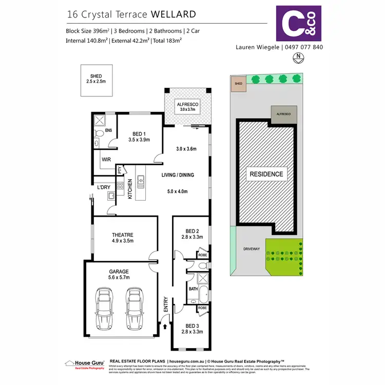 Floorplan of Homely house listing, 16 Crystal Terrace, Wellard WA 6170