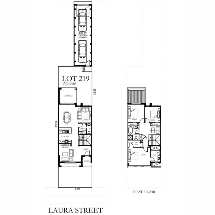 Floorplan of Homely house listing, 6 Laura Street, Oran Park NSW 2570