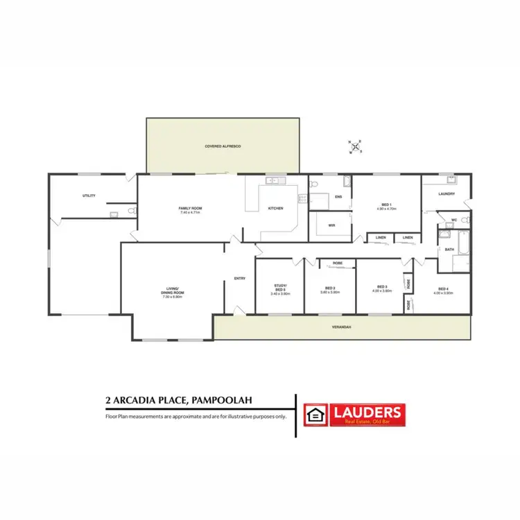 Floorplan of Homely house listing, 2 Arcadia Place, Taree NSW 2430