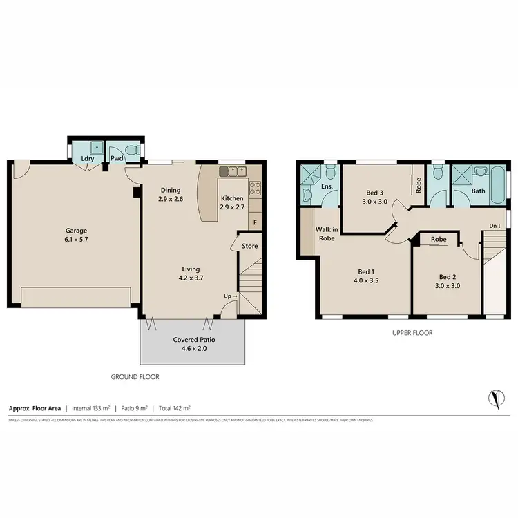 Floorplan of Homely townhouse listing, 2/19 Arnott Street, Kedron QLD 4031