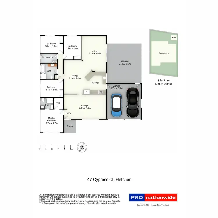 Floorplan of Homely house listing, 47 Cypress Close, Fletcher NSW 2287