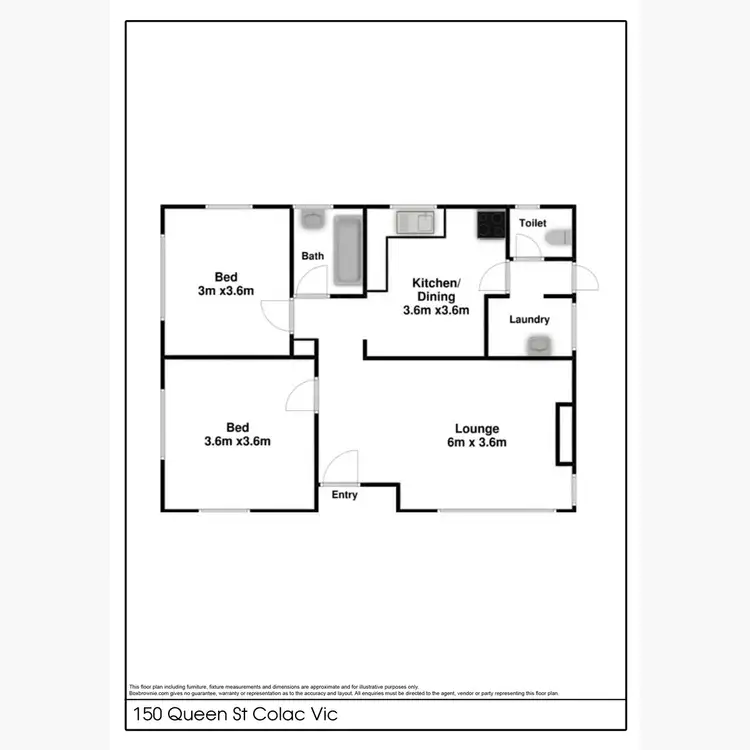 Floorplan of Homely house listing, 150 Queen Street, Colac VIC 3250