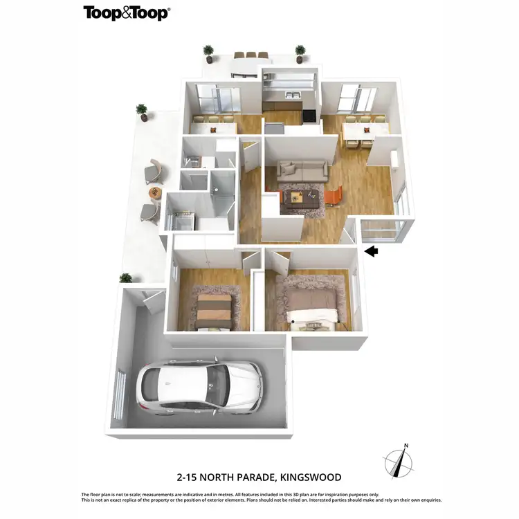 Floorplan of Homely unit listing, 2/15 North Parade, Kingswood SA 5062