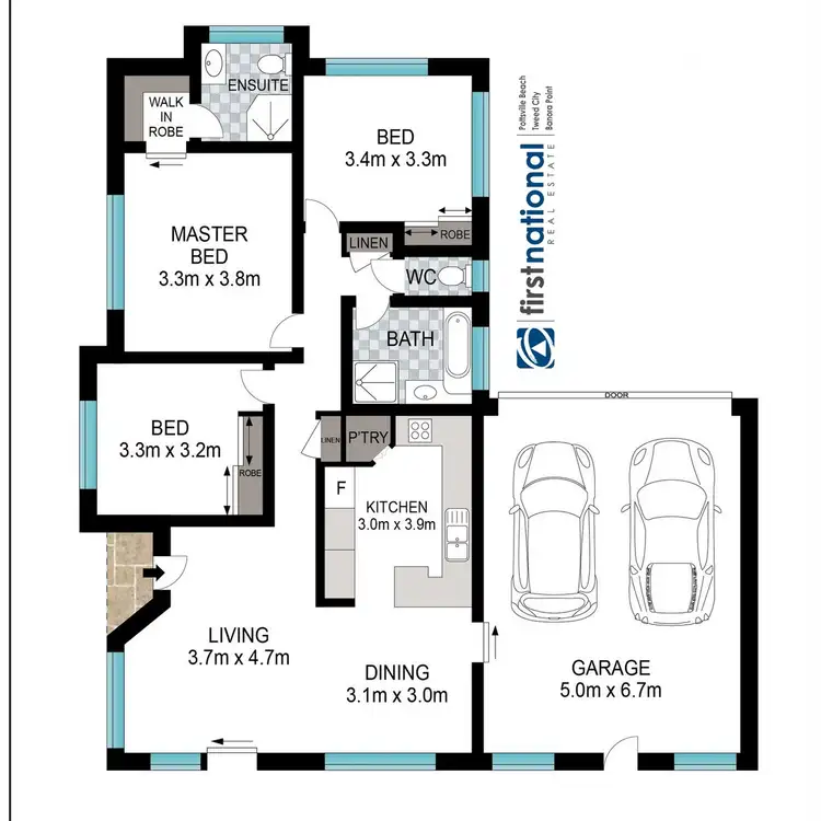 Floorplan of Homely semi-detached listing, 1/4 Parkland Place, Banora Point NSW 2486