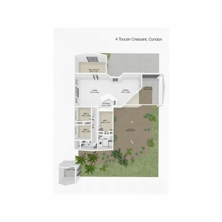 Floorplan of Homely house listing, 4 Toucan Crescent, Condon QLD 4815