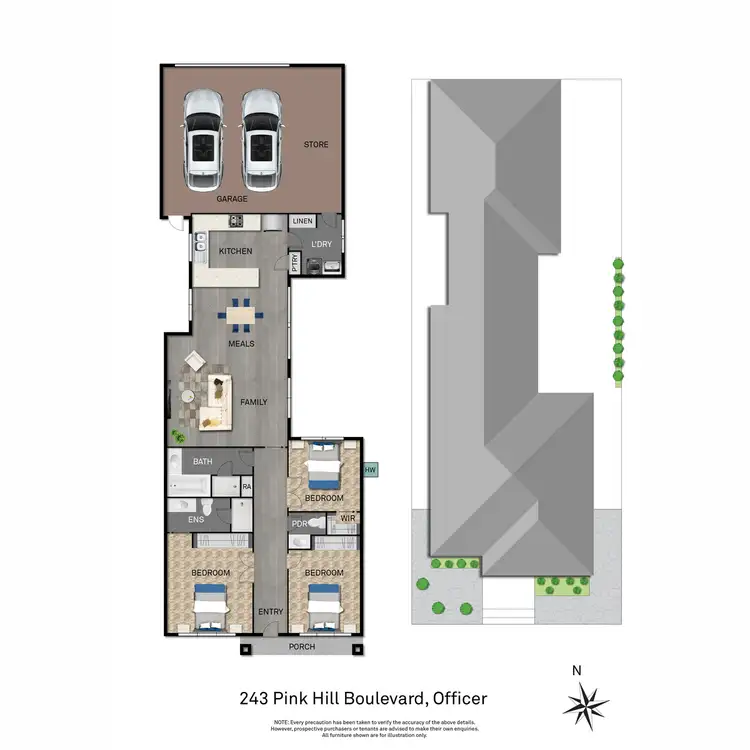 Floorplan of Homely house listing, 243 Pink Hill Boulevard, Officer VIC 3809