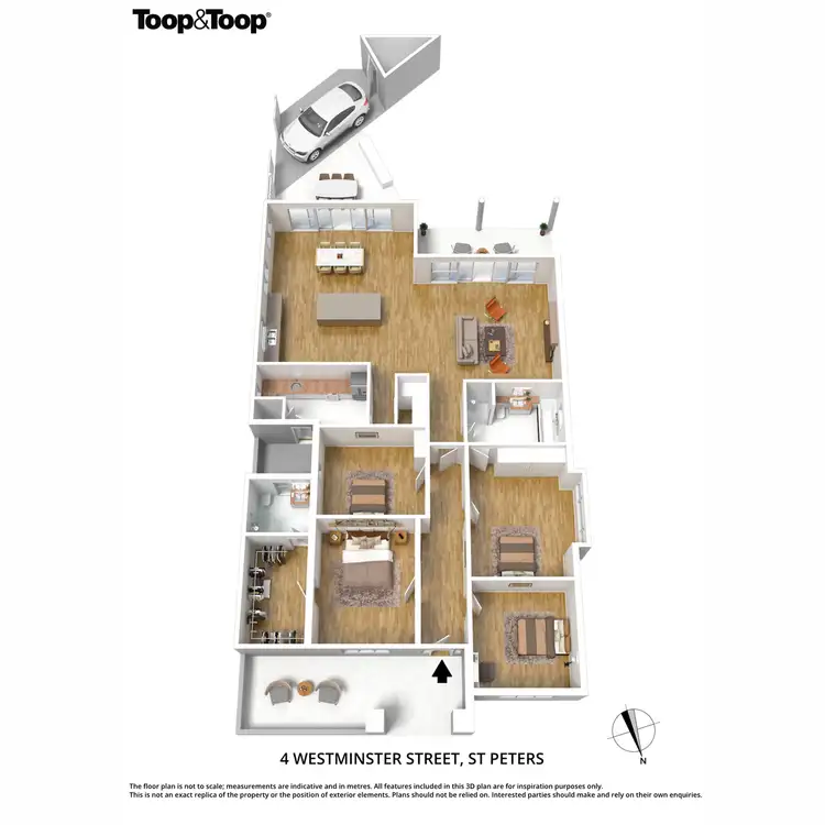 Floorplan of Homely house listing, 4 Westminster Street, St Peters SA 5069