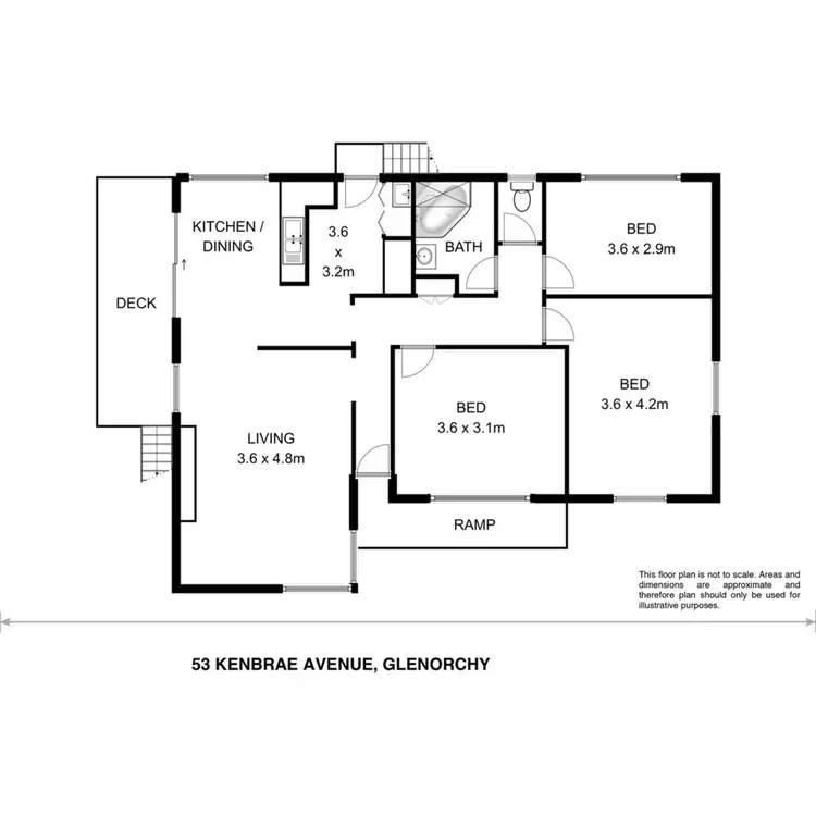 Floorplan of Homely house listing, 53a Kenbrae Avenue, Glenorchy TAS 7010