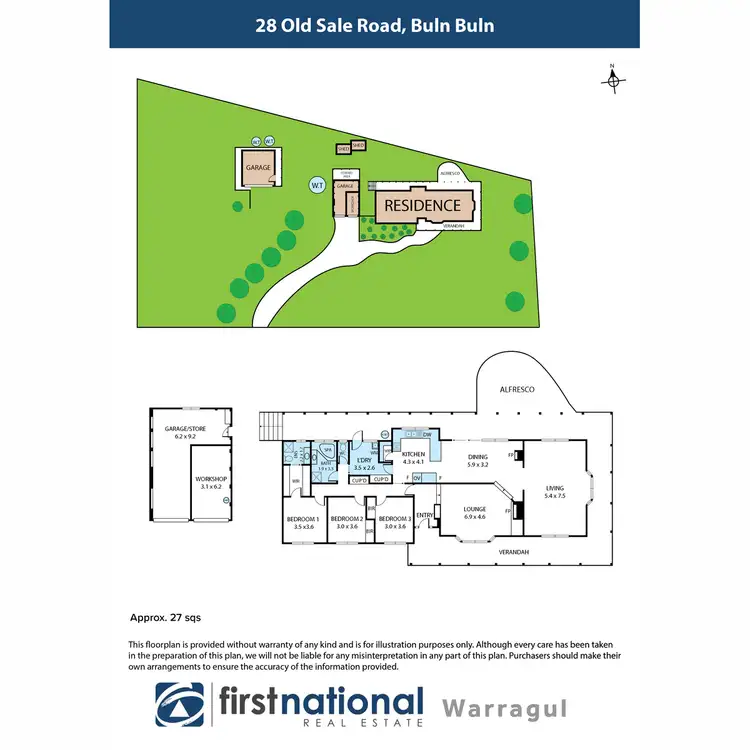 Floorplan of Homely house listing, 28 Old Sale Road, Buln Buln VIC 3821