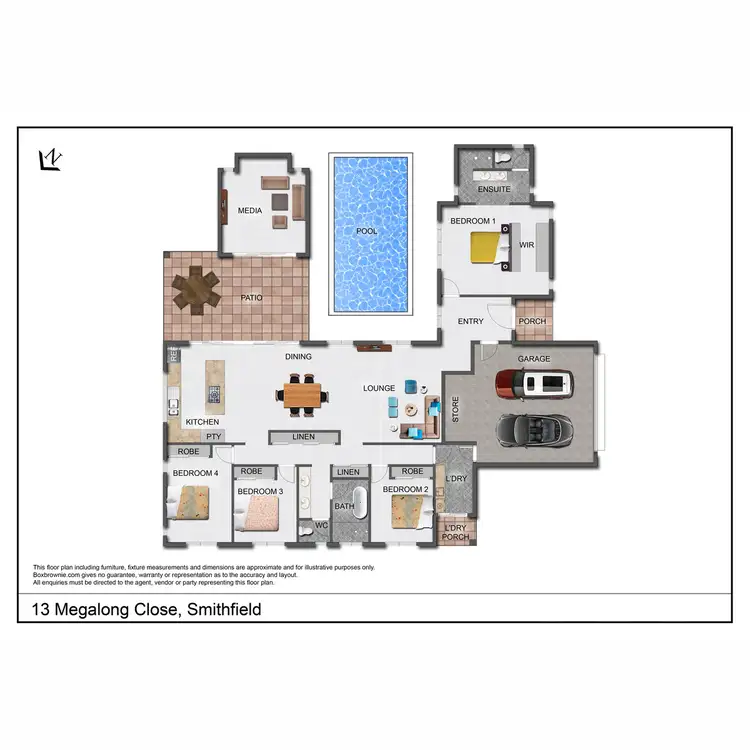 Floorplan of Homely house listing, 13 Megalong Close, Smithfield QLD 4878