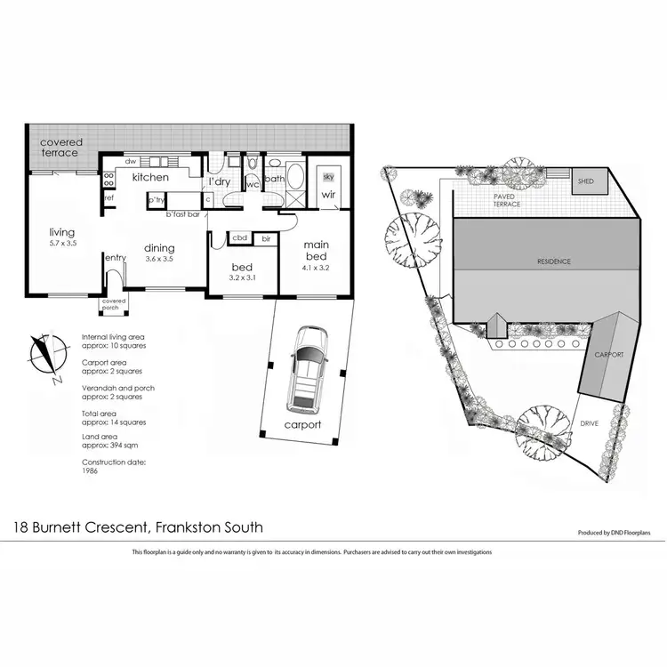 Floorplan of Homely unit listing, 18 Burnett Crescent, Frankston South VIC 3199