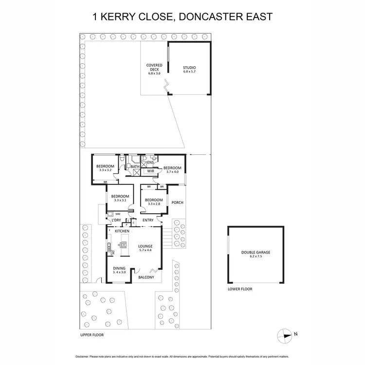 Floorplan of Homely house listing, 1 Kerry Close, Doncaster East VIC 3109