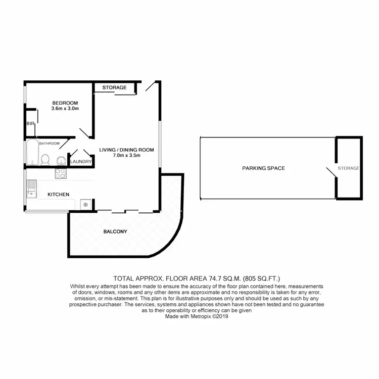 Floorplan of Homely apartment listing, 85/62 Cordelia Street, South Brisbane QLD 4101