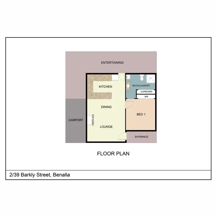Floorplan of Homely unit listing, 2/39 Barkly Street, Benalla VIC 3672