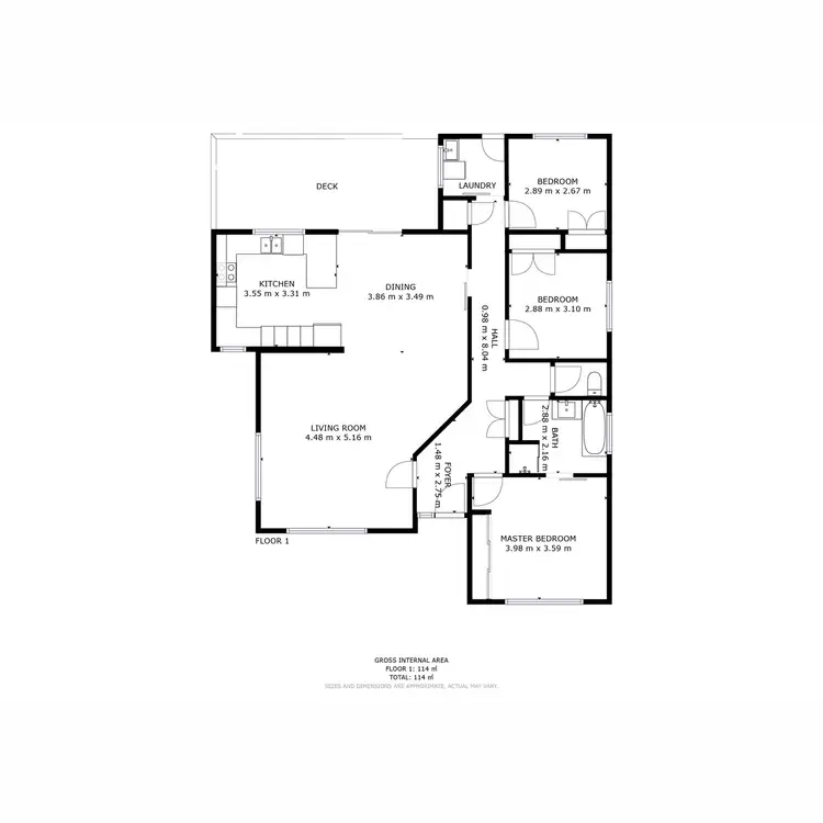 Floorplan of Homely house listing, 5 Dooleys Avenue, Rosetta TAS 7010