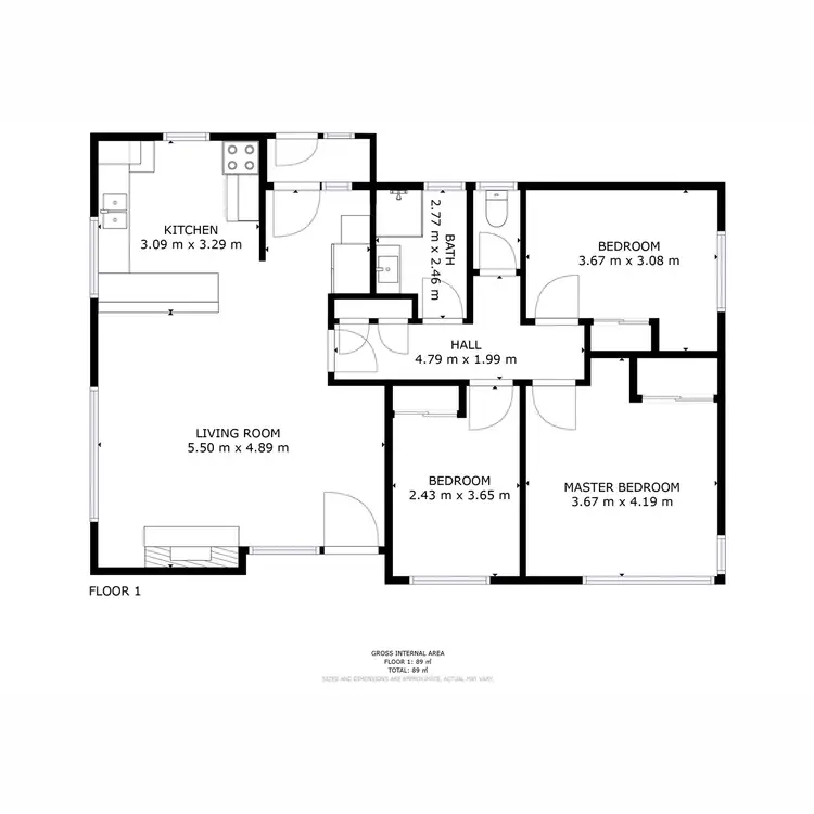 Floorplan of Homely house listing, 13 Link Road, New Norfolk TAS 7140