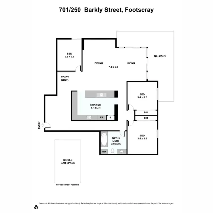 Floorplan of Homely apartment listing, 701/250 Barkly Street, Footscray VIC 3011